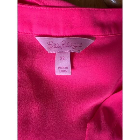 Lilly Pulitzer Gramercy Top Cosmic Coral XS - Picture 8 of 8